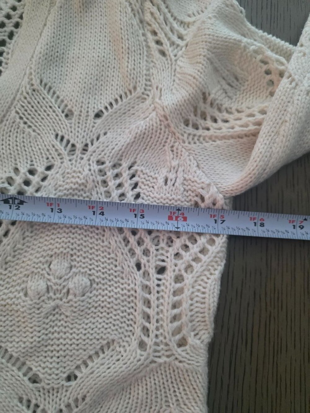 Pink Rose 2 Piece Embroidered Cardigan Open Knit Sweater Tank Set S EUC - Picture 12 of 13